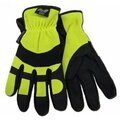 Majestic Glove 2136hy Lg Hi-Vis Yel Syn.Palm Glove-Armor Skin SP-MOW300220
